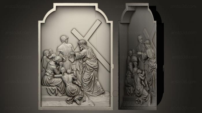 High reliefs and bas-reliefs, historical and religious (GRLFH_0162) 3D model for CNC machine